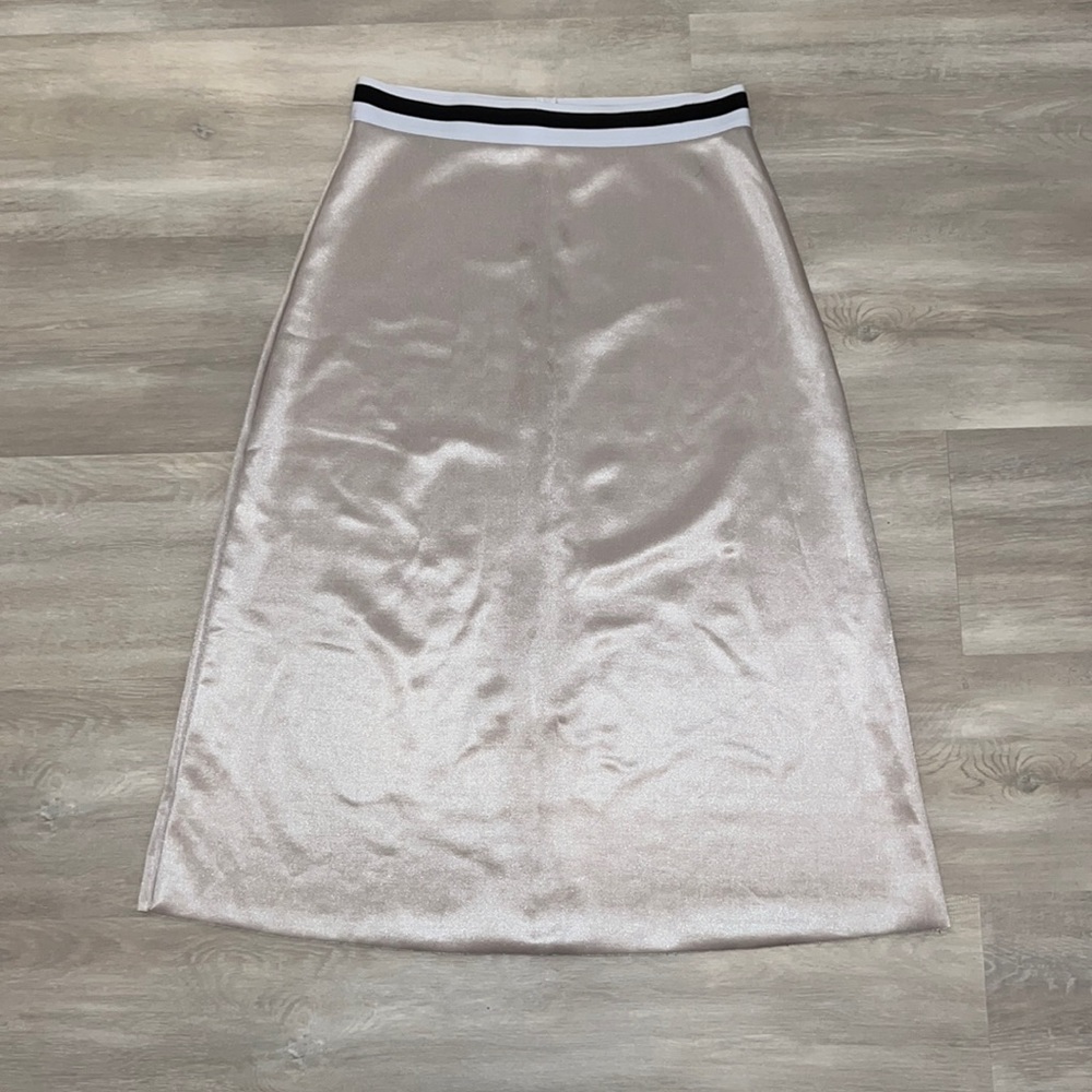 zara satin skirt